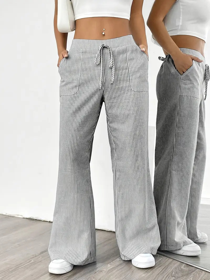 Caitlin | Chic Striped Pants with Pockets in Stylish Colors