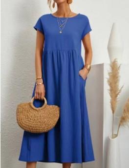 Iris | Elegant Relaxed Fit Midi Dress