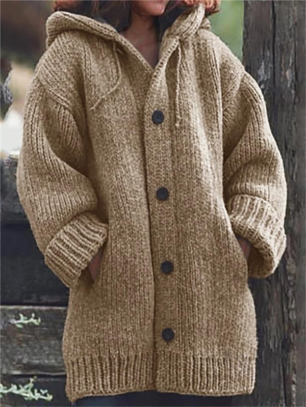 Amala | Women's Hooded Oversized Knit Cardigan