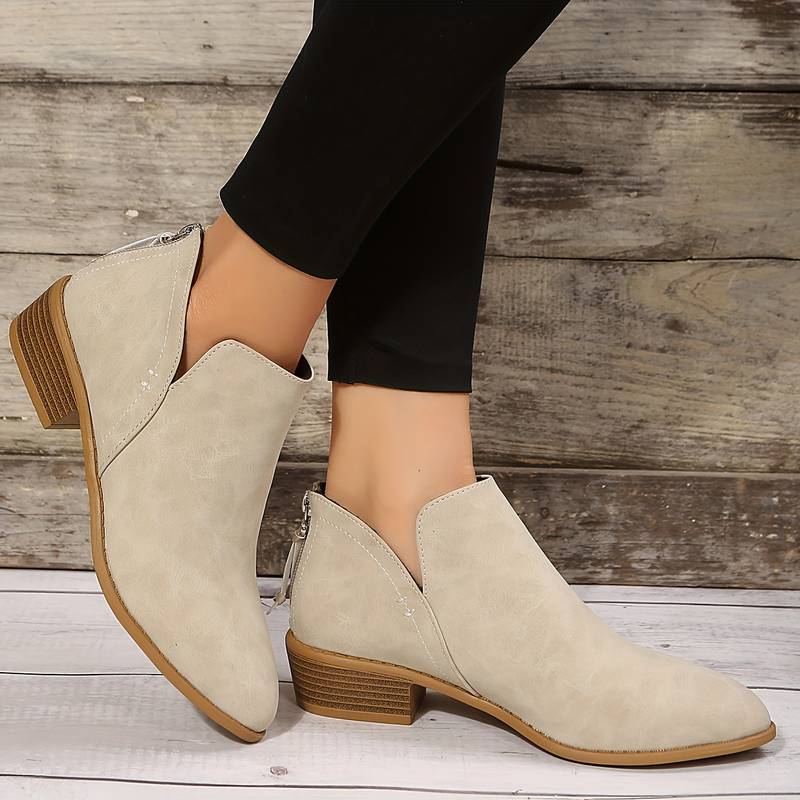 Florinda | Women's Wedge Heel Pointed Toe Ankle Boots