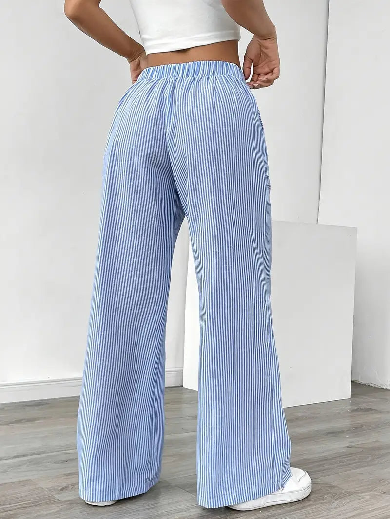 Caitlin | Chic Striped Pants with Pockets in Stylish Colors
