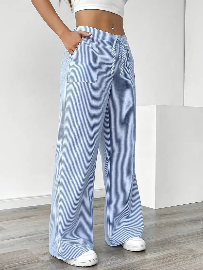 Caitlin | Chic Striped Pants with Pockets in Stylish Colors