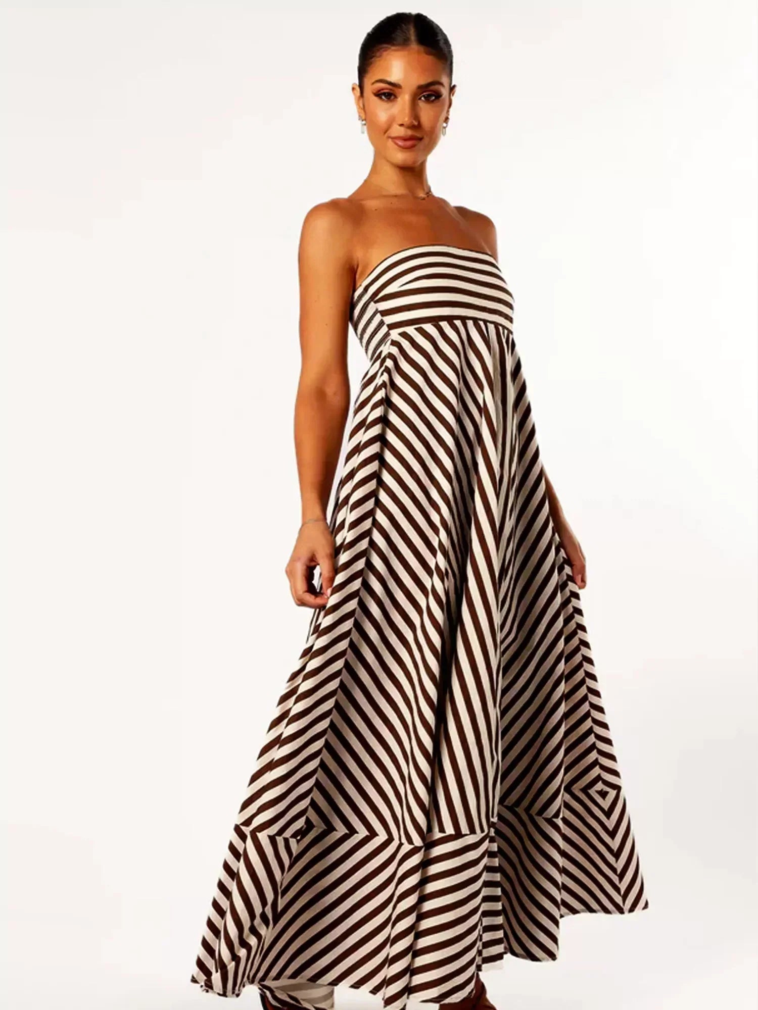 Jade | Chic Strapless Maxi Dress for Effortless Elegance