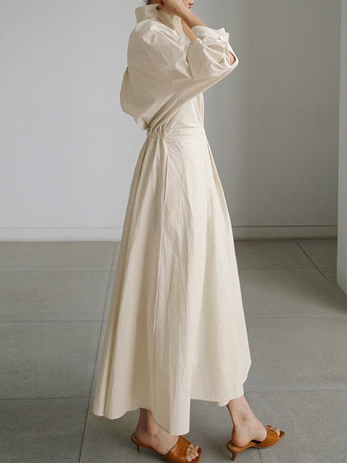 Odette | Chic Button-Up Shirt Dress for Effortless Style