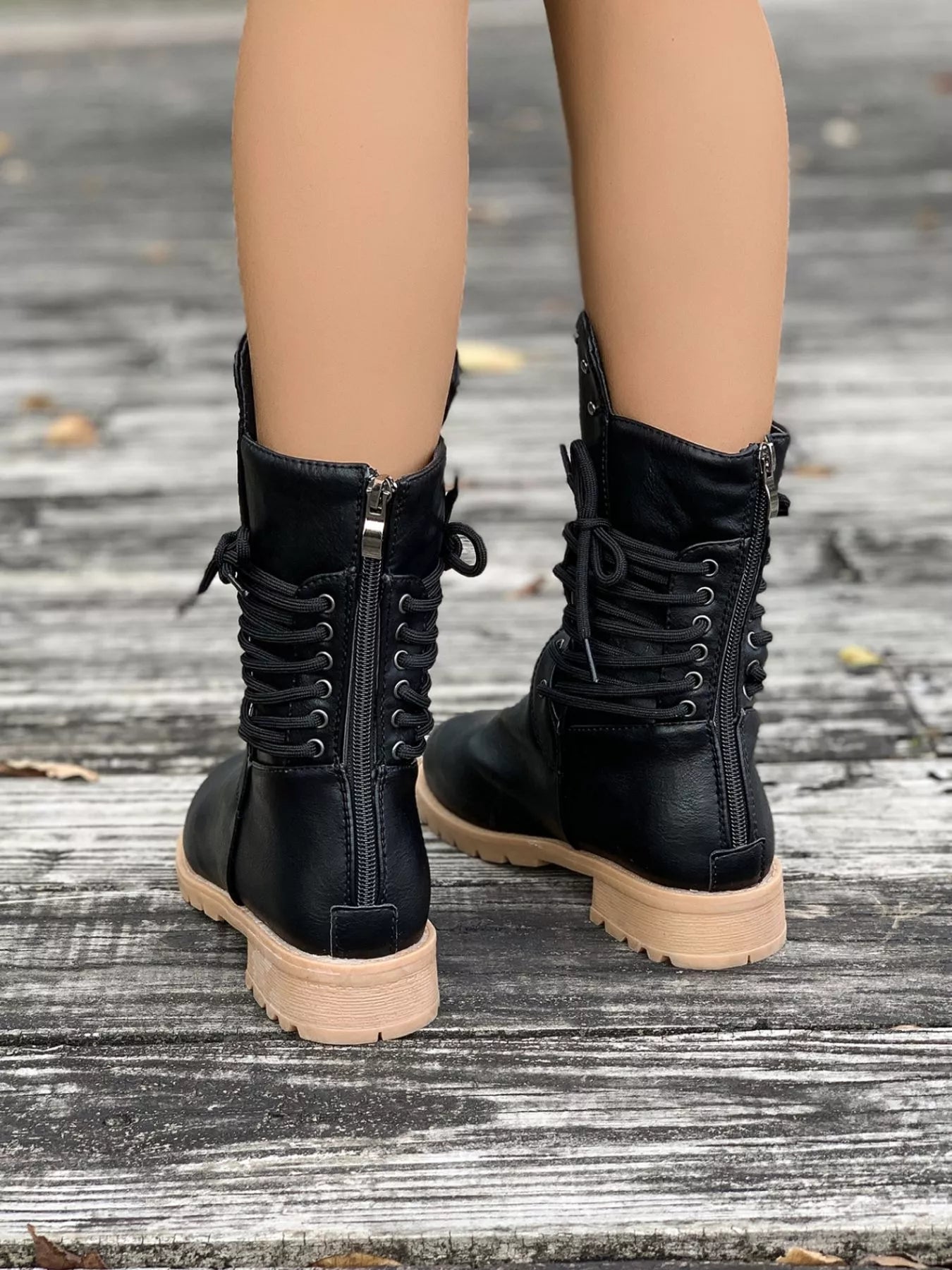 Alecia | Women's Round Toe Block Heel Boots