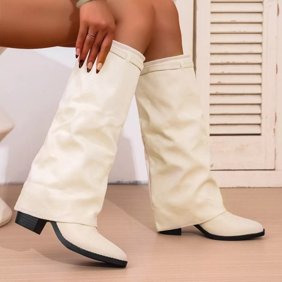 Silvana | Point Toe Block Heel Boots