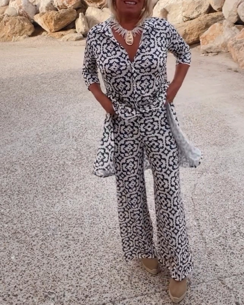 Arlene | Chic Printed Two-Piece Set for Effortless Everyday Style
