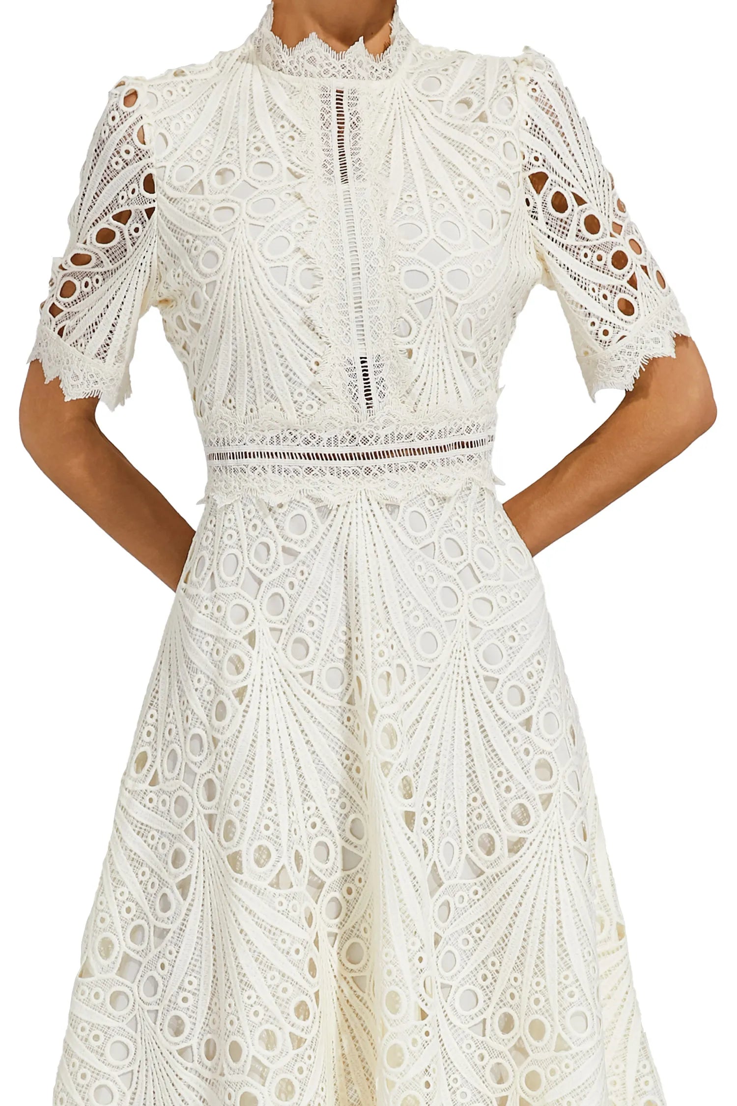 Patsy | Elegant Lace Midi Dress for Women