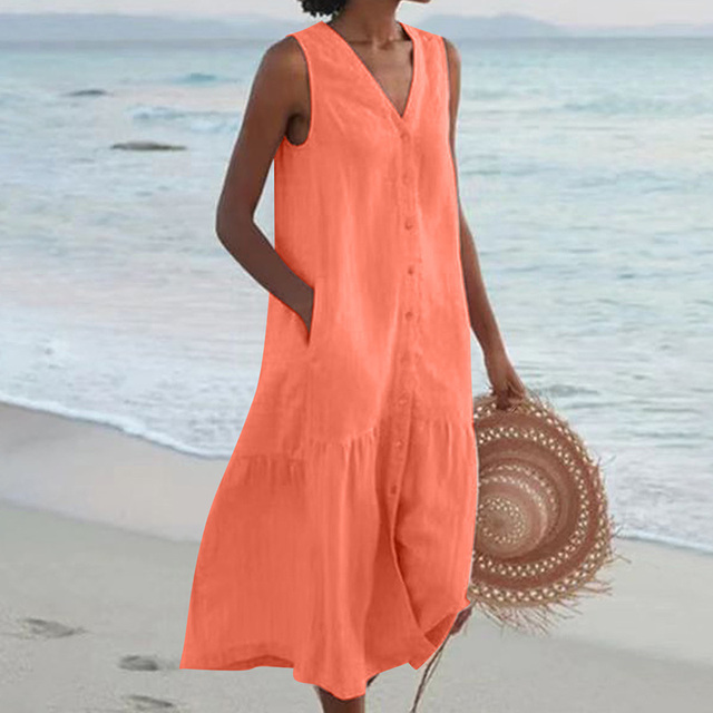 Mandy | Chic Button-Down Summer Dress for Ultimate Comfort and Style