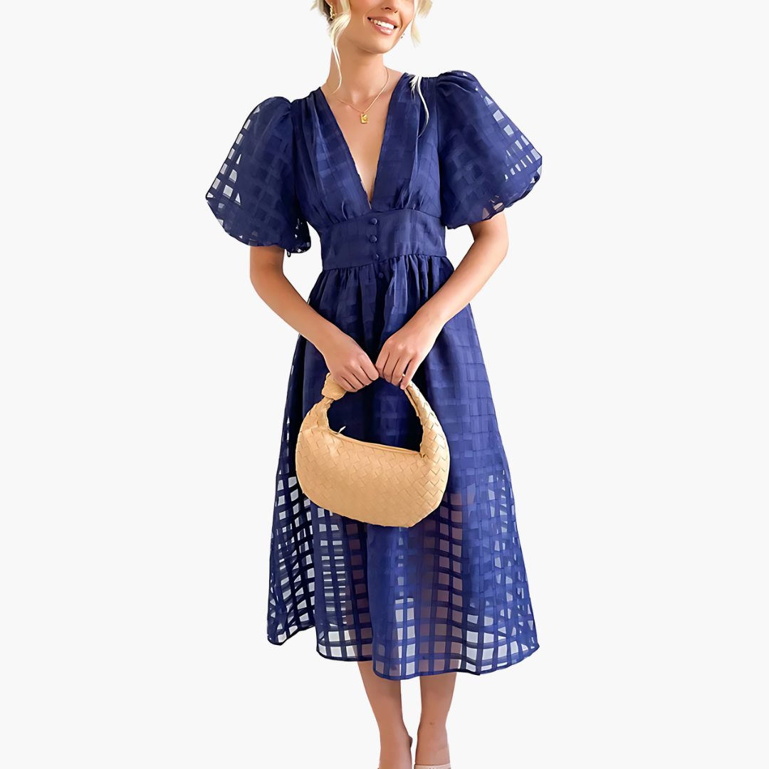 Jessica | Chic Summer Midi Dress for Effortless Elegance