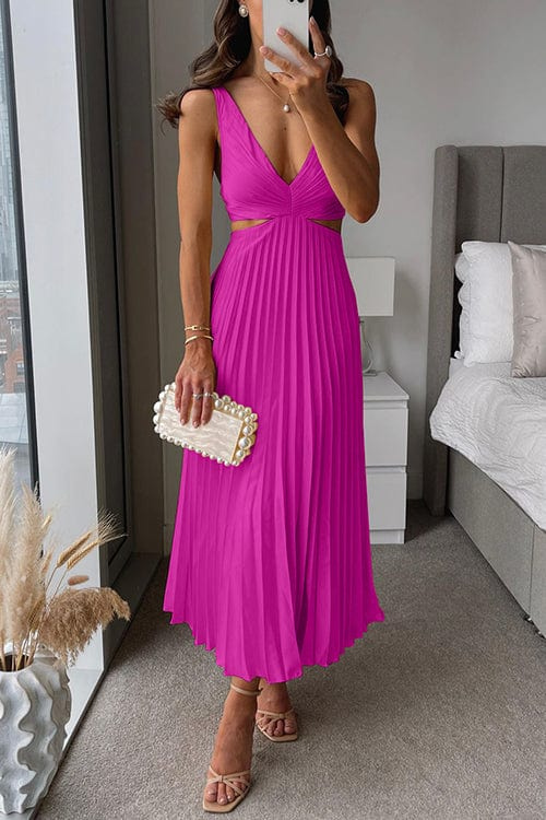 Pippa | Elegant Pleated Midi Dress