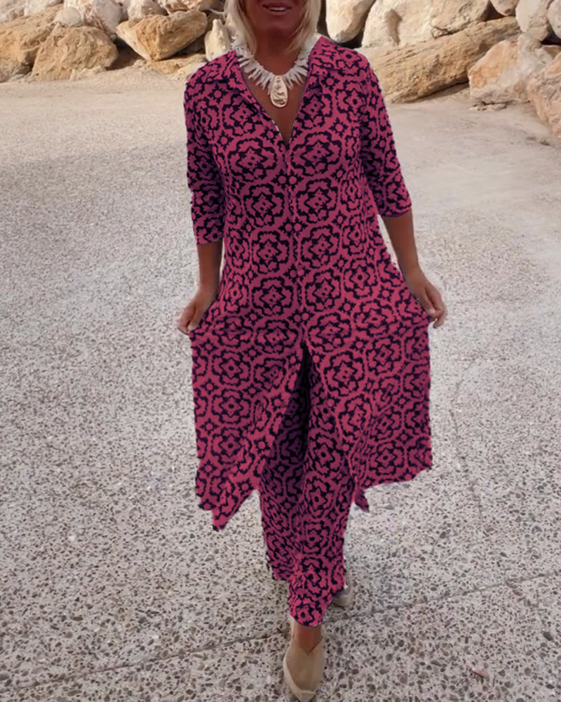 Arlene | Chic Printed Two-Piece Set for Effortless Everyday Style