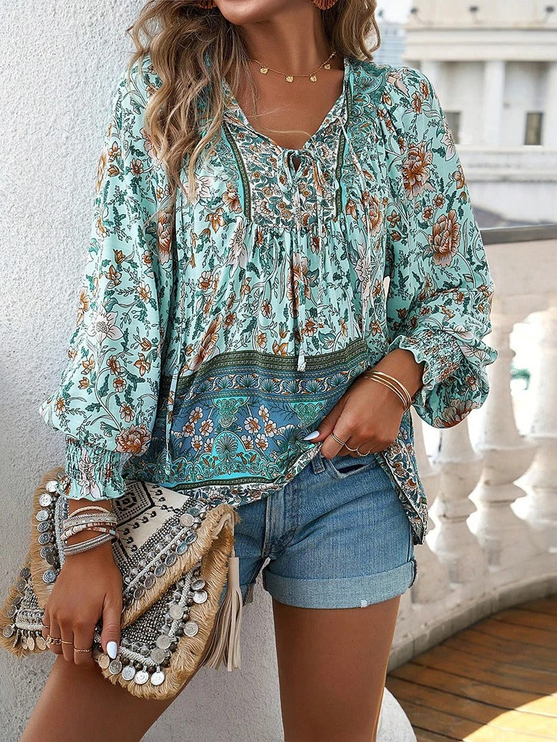 Claire | Chic Summer Floral Blouse