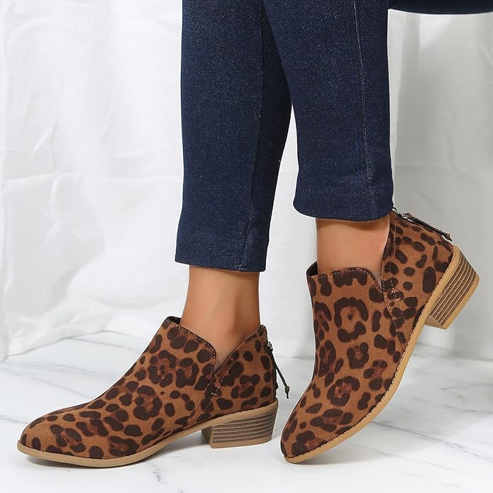 Florinda | Women's Wedge Heel Pointed Toe Ankle Boots
