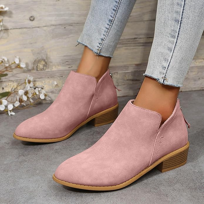 Florinda | Women's Wedge Heel Pointed Toe Ankle Boots