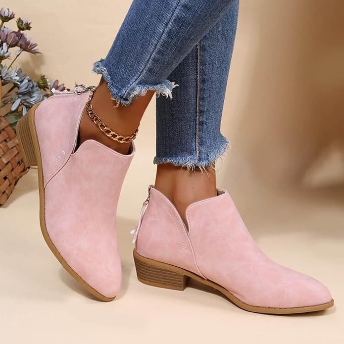 Florinda | Women's Wedge Heel Pointed Toe Ankle Boots