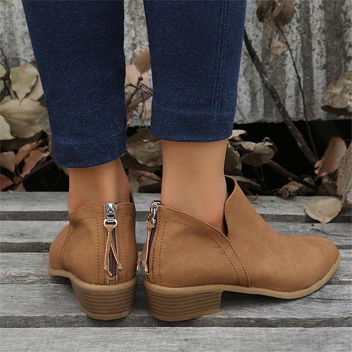 Florinda | Women's Wedge Heel Pointed Toe Ankle Boots