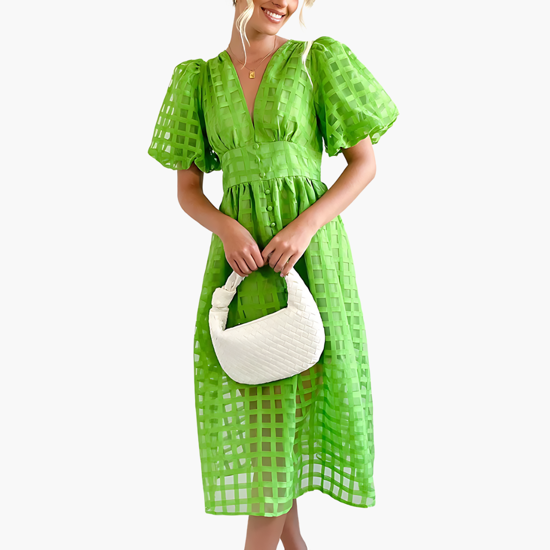 Jessica | Chic Summer Midi Dress for Effortless Elegance