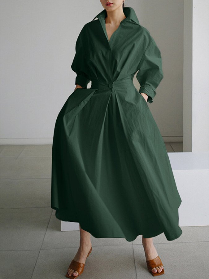 Odette | Chic Button-Up Shirt Dress for Effortless Style