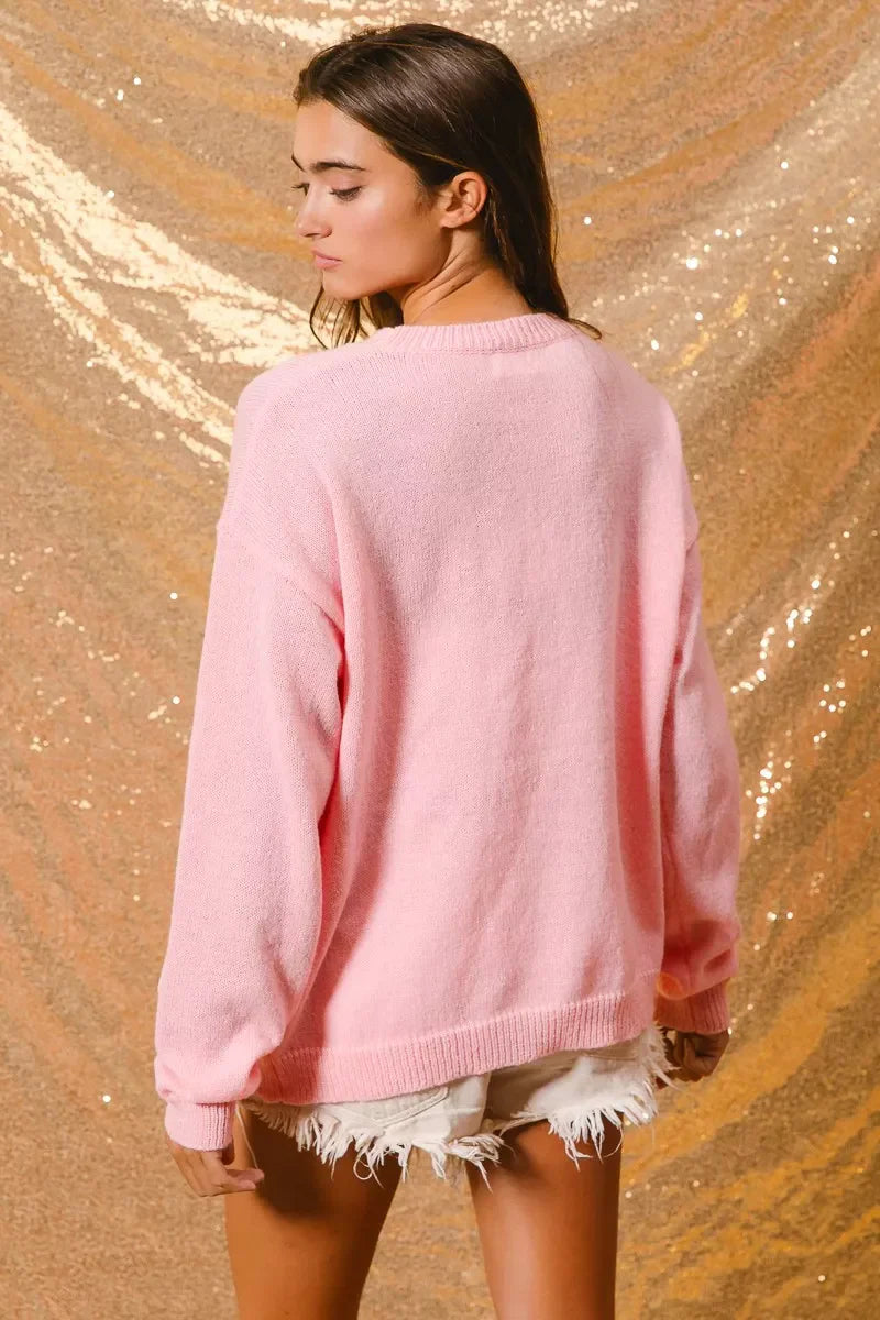 Aliyeh | Women's Winter Christmas Crew Neck Sweater
