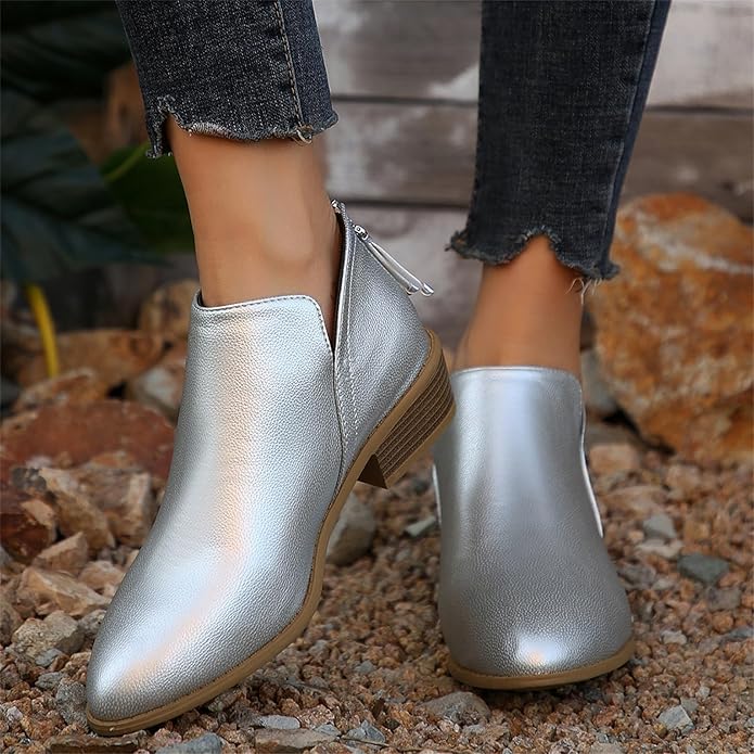 Florinda | Women's Wedge Heel Pointed Toe Ankle Boots