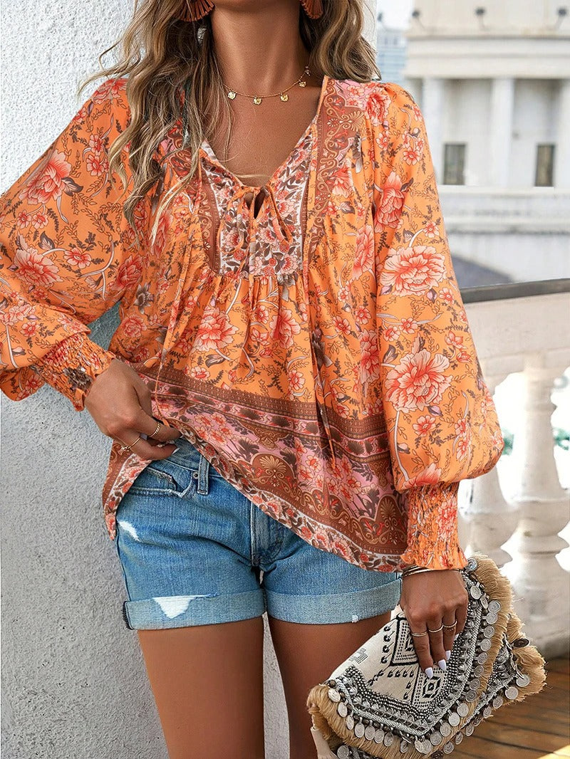 Claire | Chic Summer Floral Blouse