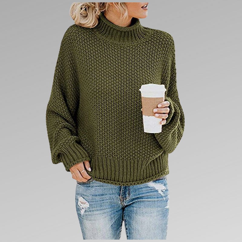 Almeda | Women's Oversized Turtleneck Sweater