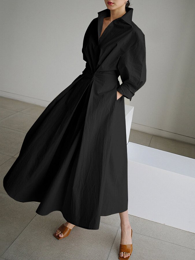Odette | Chic Button-Up Shirt Dress for Effortless Style