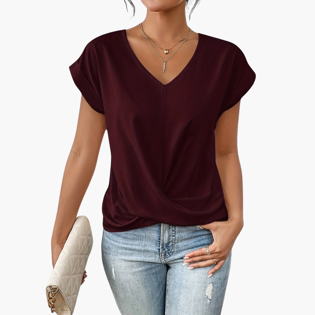 Alina | Stylish Women's Casual T-Shirt with Heart Neckline