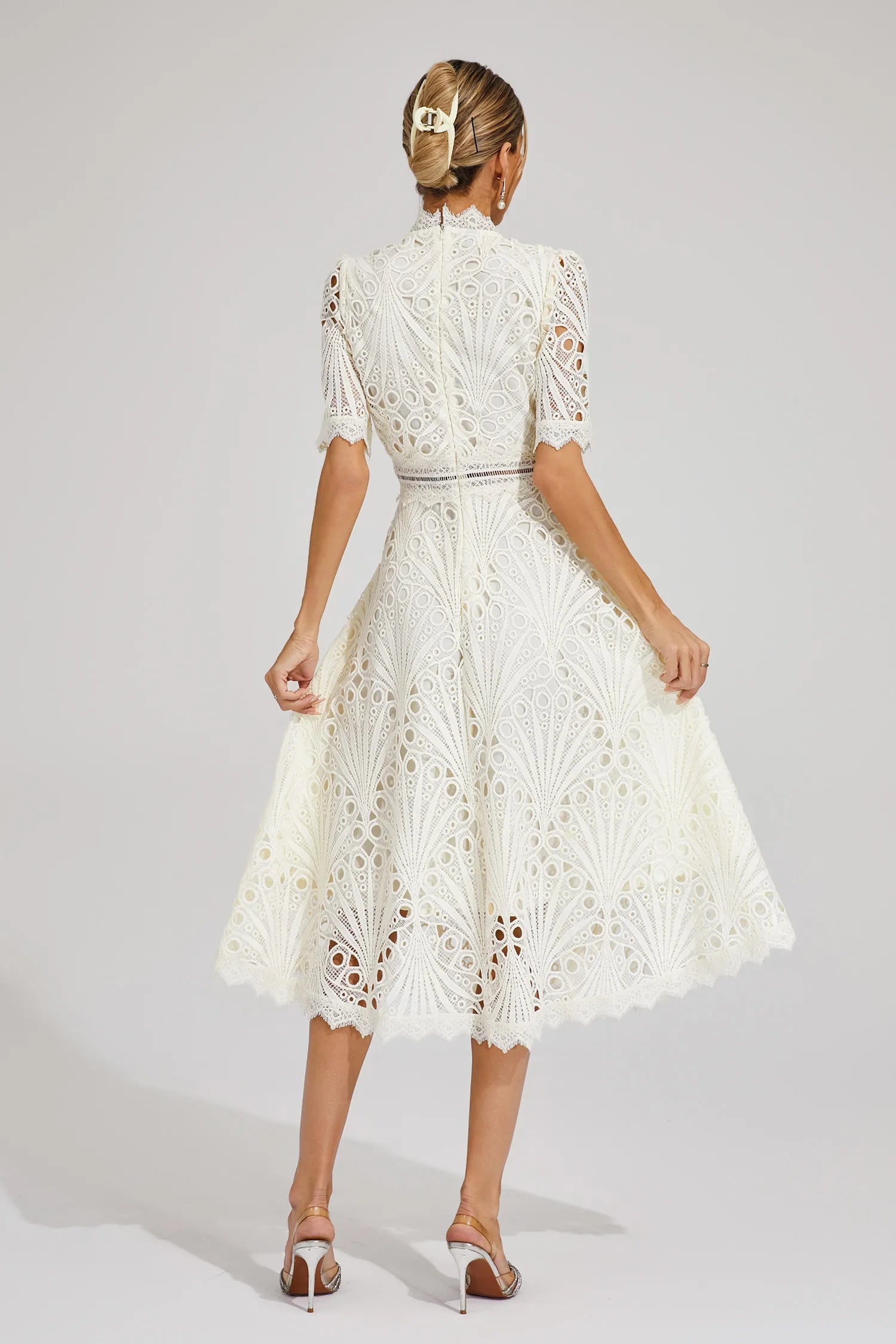 Patsy | Elegant Lace Midi Dress for Women