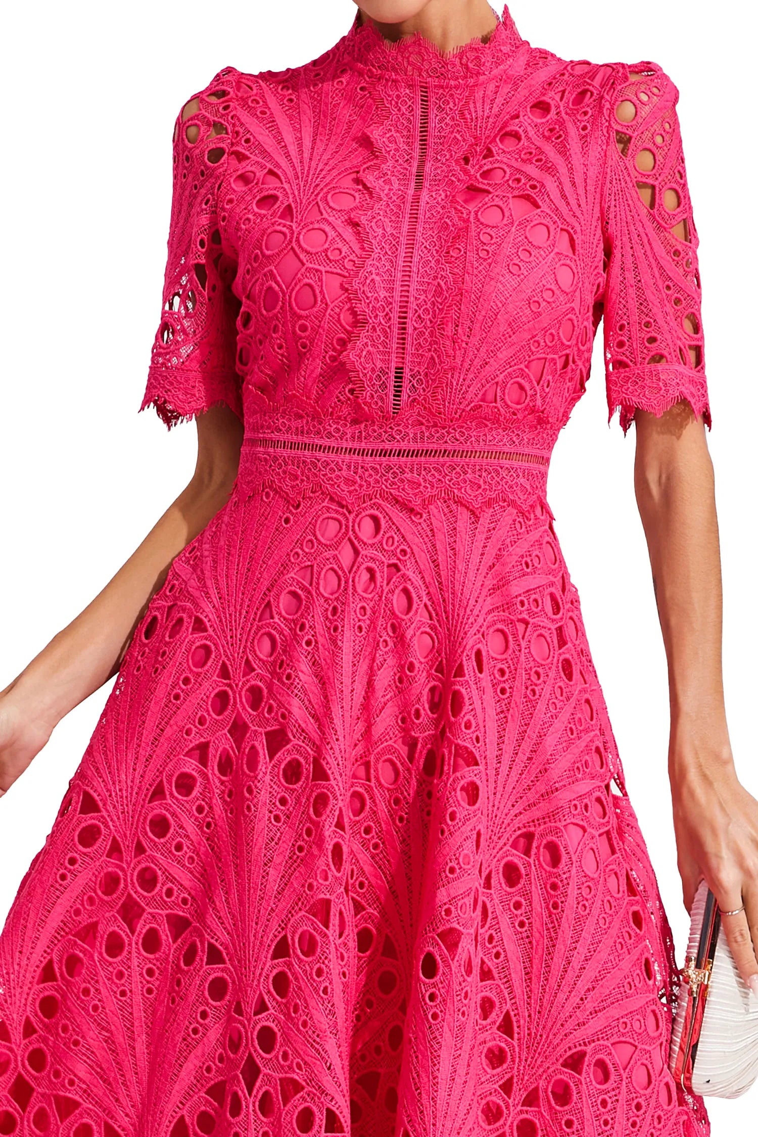 Patsy | Elegant Lace Midi Dress for Women