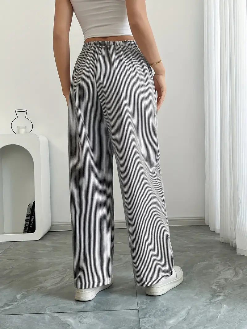 Caitlin | Chic Striped Pants with Pockets in Stylish Colors