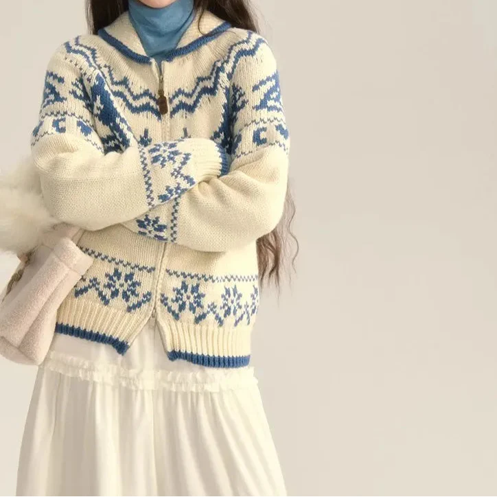 Altina | Women's Fair Isle Hooded Jumper