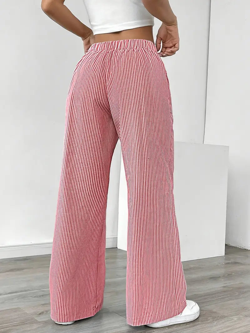 Caitlin | Chic Striped Pants with Pockets in Stylish Colors