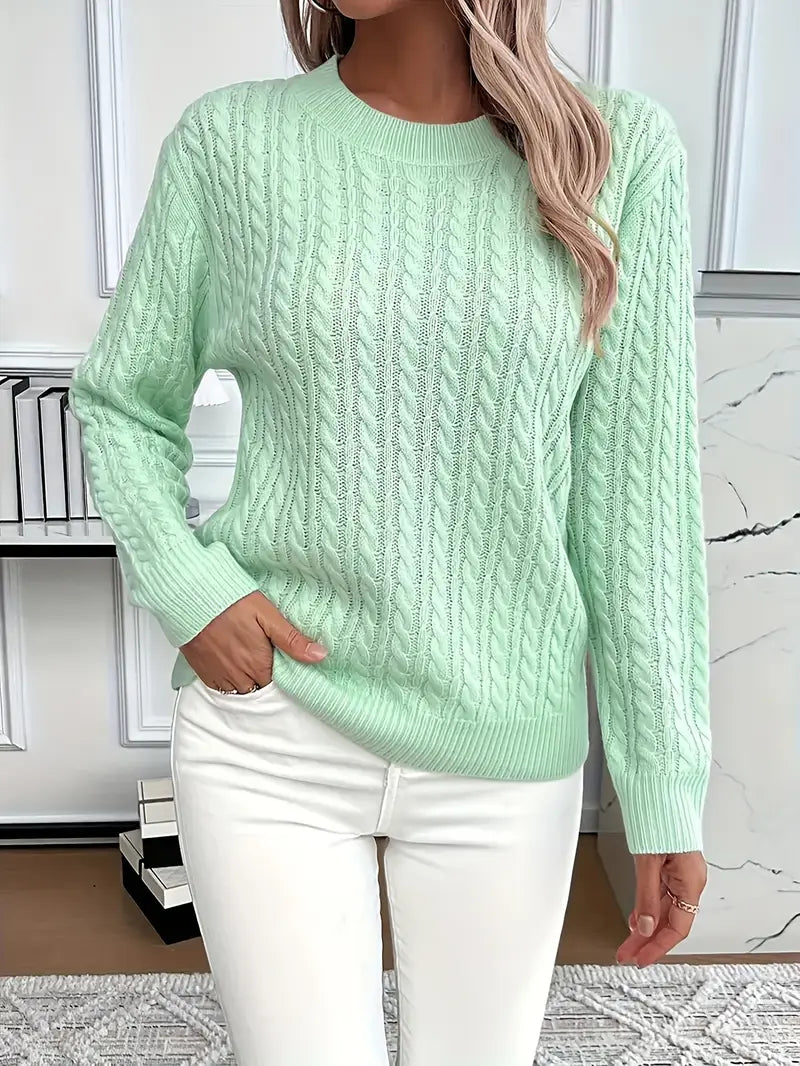 Alys | Women's Long Sleeve Cable Knit Sweater