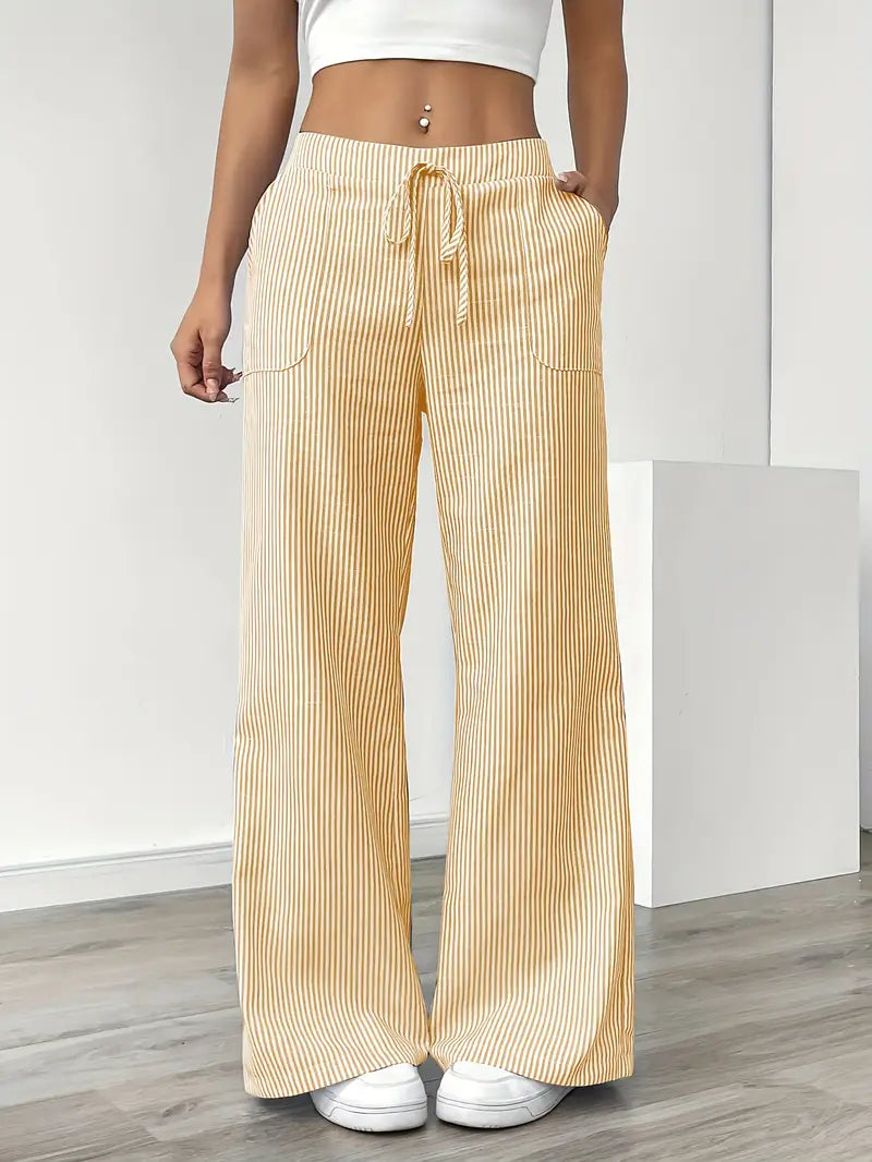 Caitlin | Chic Striped Pants with Pockets in Stylish Colors