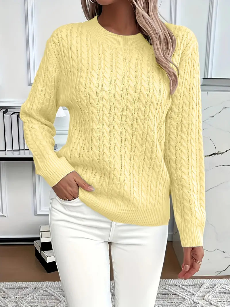 Alys | Women's Long Sleeve Cable Knit Sweater