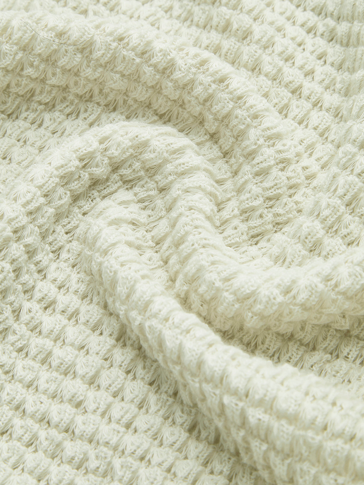 Ainsley | Women's Fitted Waffle Knit Long Sleeve Top