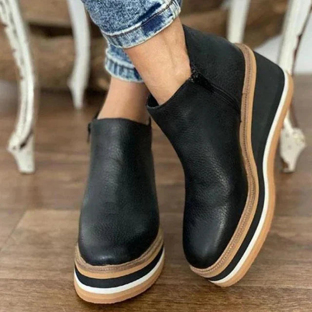 Aleena | Women's Elegant Wedge Boots