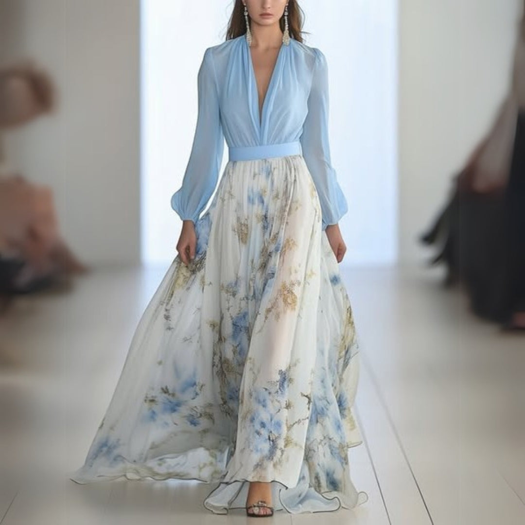 Pamela | Elegant Floral Maxi Dress