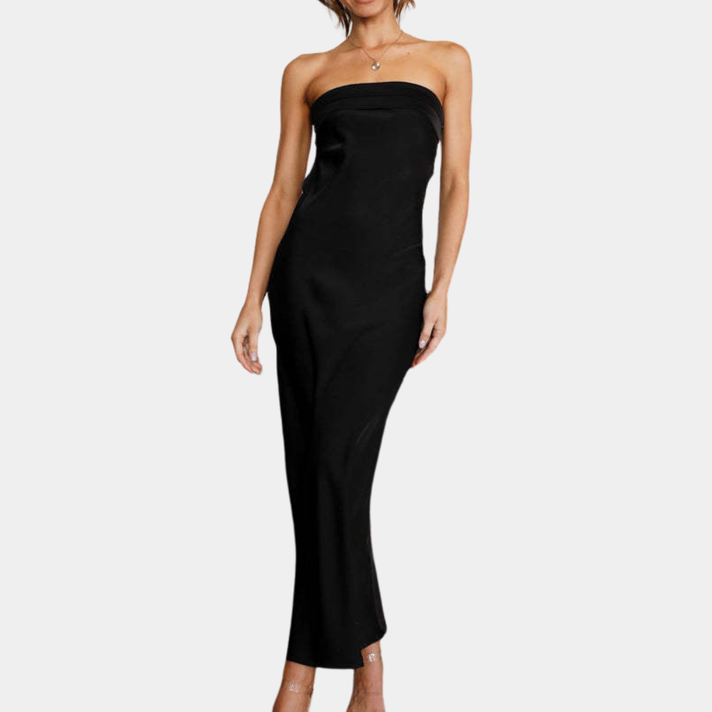 Lauren | Elegant Strapless Long Dress