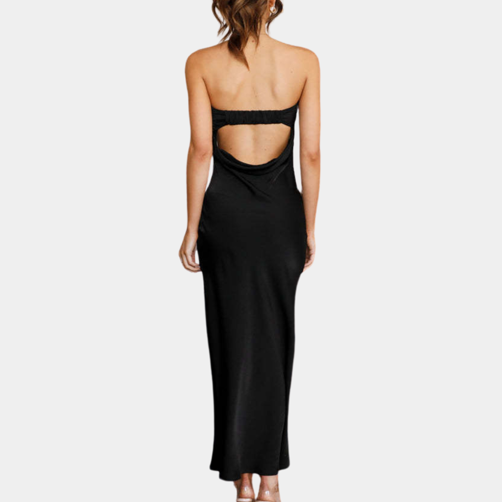 Lauren | Elegant Strapless Long Dress