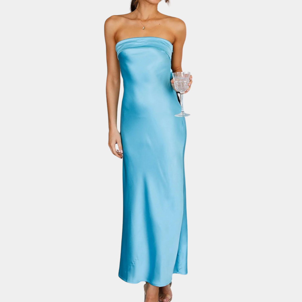 Lauren | Elegant Strapless Long Dress