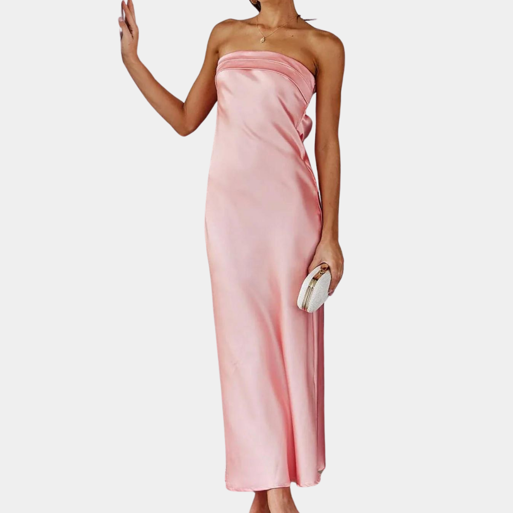 Lauren | Elegant Strapless Long Dress