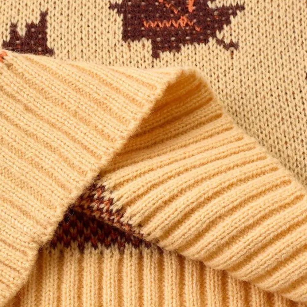 Aliah | Women's Patterned Crewneck Sweater