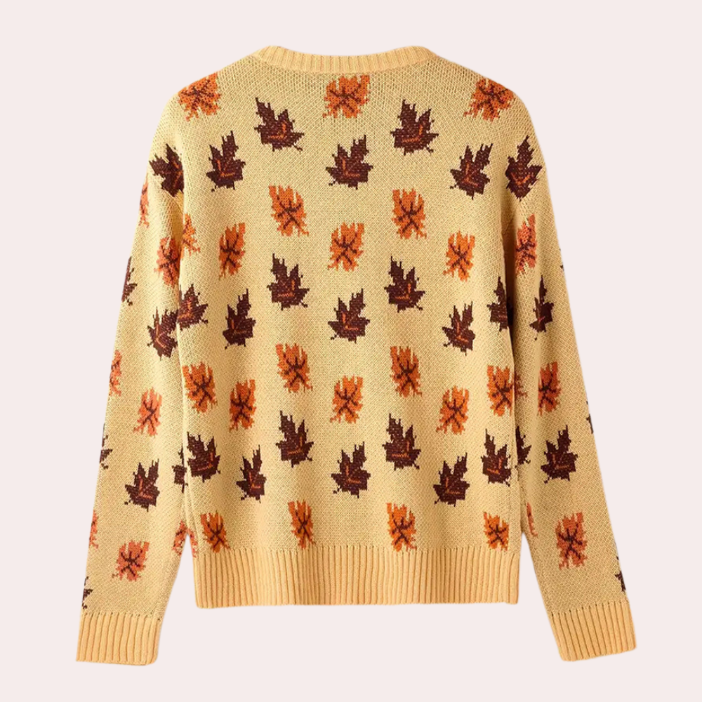Aliah | Women's Patterned Crewneck Sweater