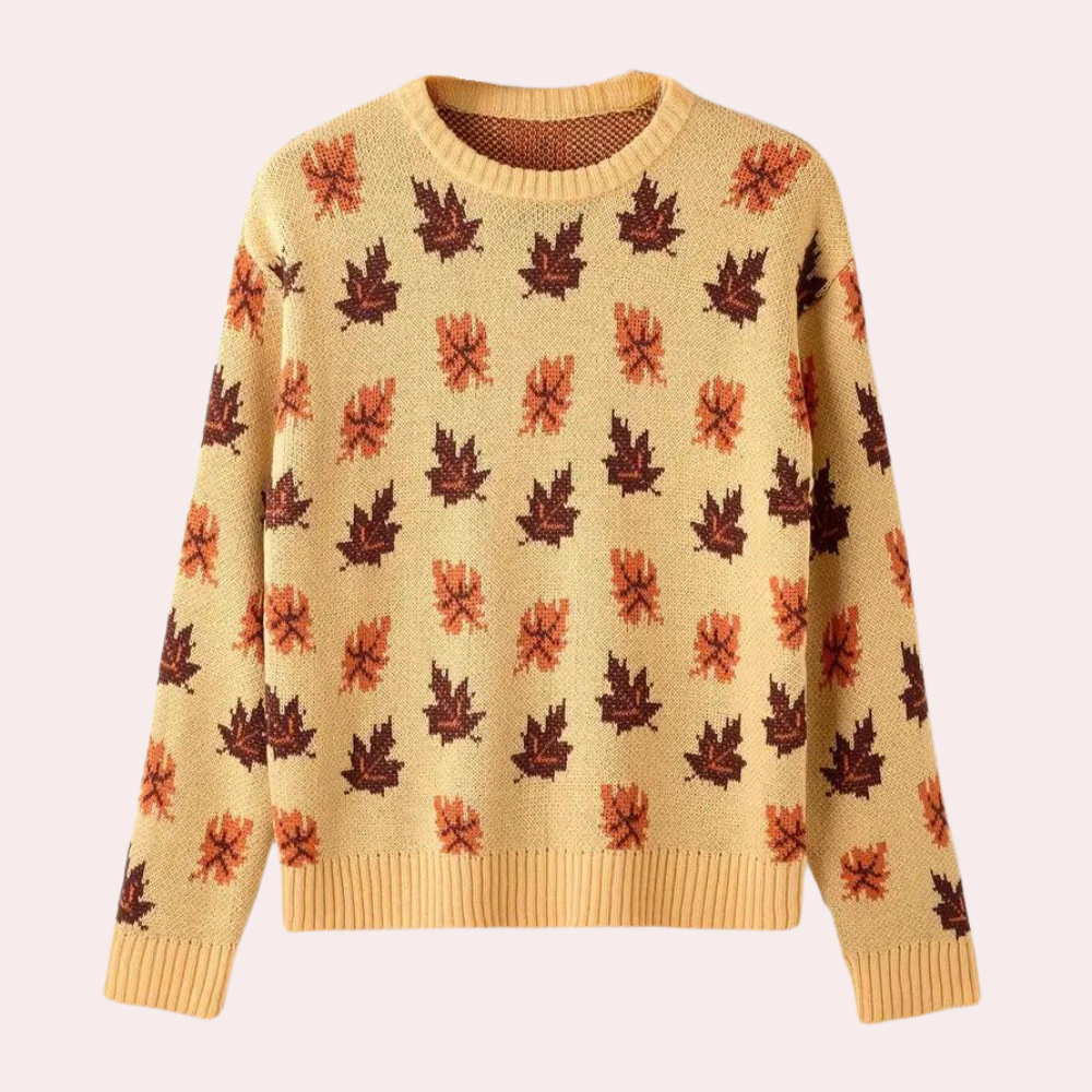 Aliah | Women's Patterned Crewneck Sweater