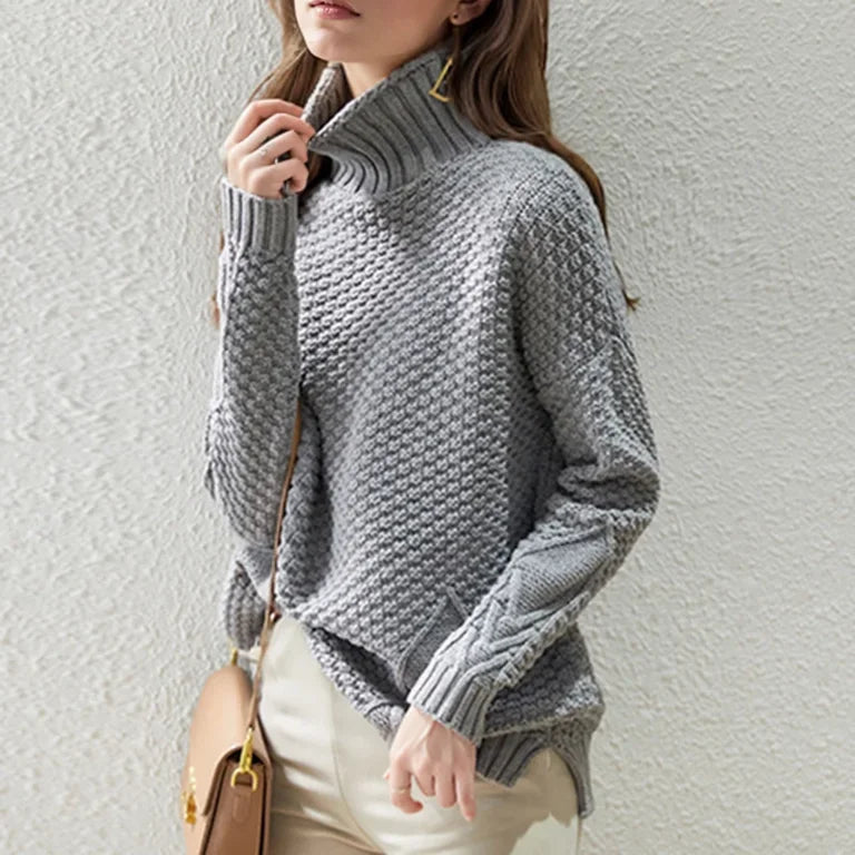 Allana | Women's Cable Knit Turtleneck Jumper