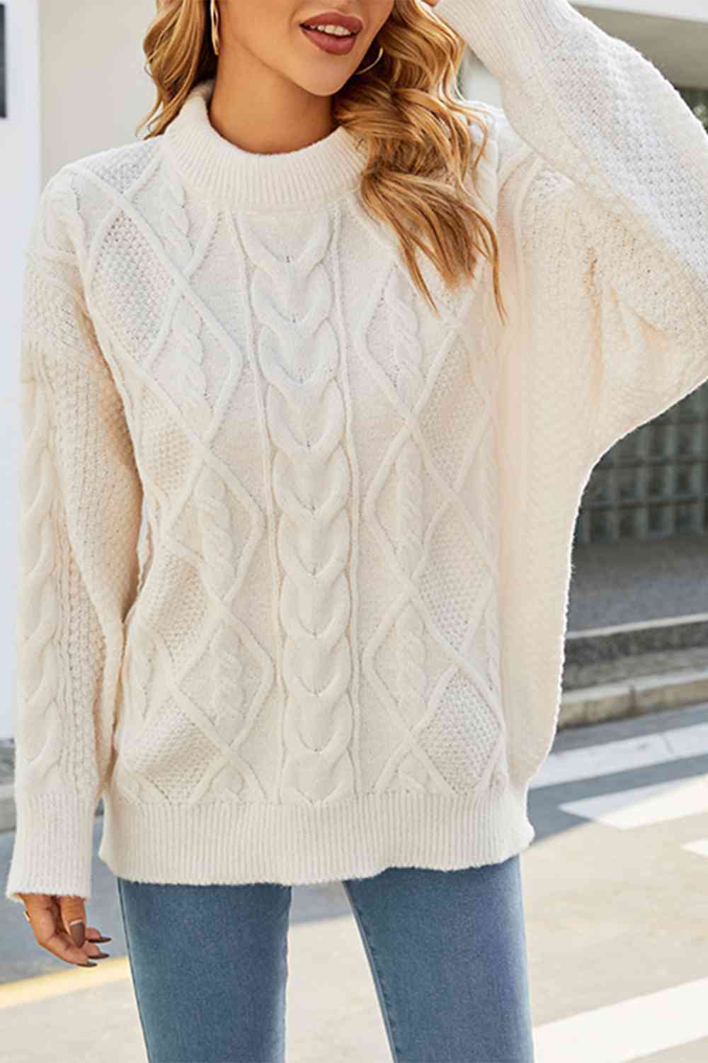 Alwyna | Women's Oversized Cable Knit Jumper
