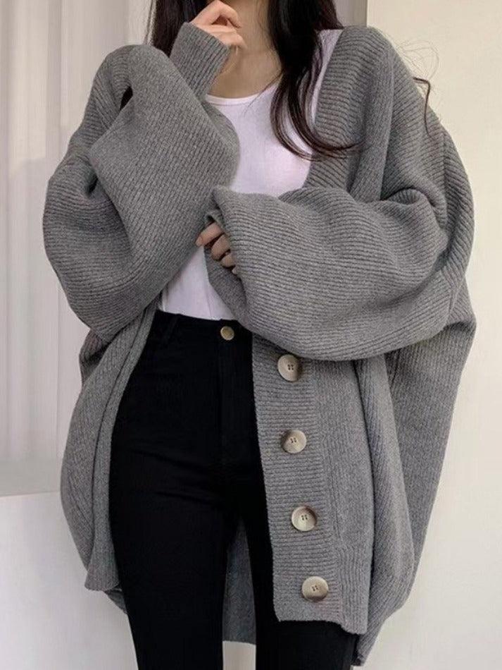 Alouetta | Women's Oversized Button-Down Winter Cardigan